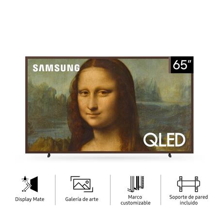  TV Samsung 65" EQ QLED 4K Marco Nogal Marron